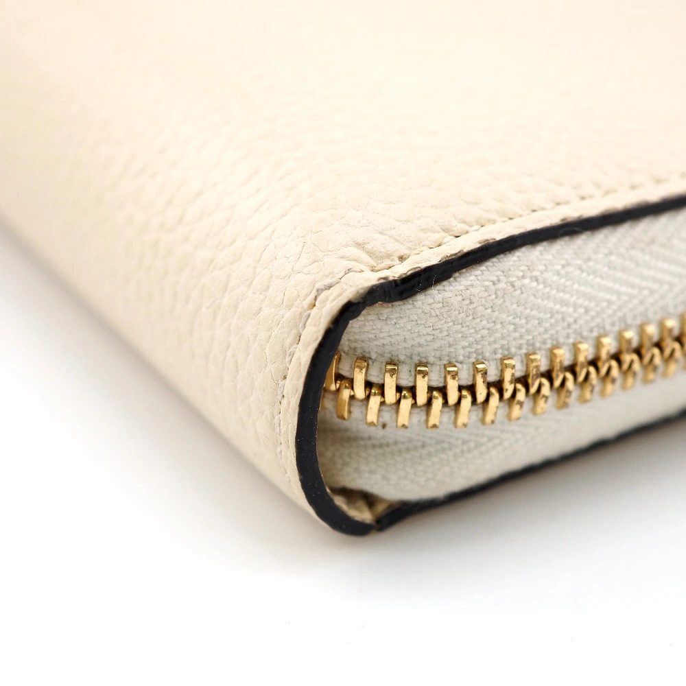 GUCCI Zumi Round Zipper Long Wallet Cream - Picture 3 of 6